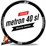 Road Bicycle Wheels Rim Decal Stickers for Vision Metron 40 SL